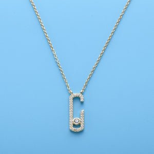 Necklace Diva silver 925 zircon