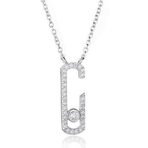 Necklace Diva silver 925 zircon