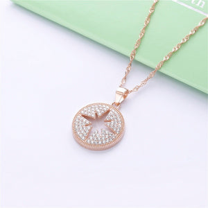 Necklace Talisman silver 925 zircon