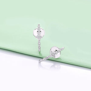 Earrings Salome silver 925 zircon - Maison Ming