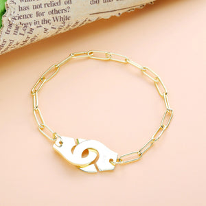 Bracelet Handcuffs Chain silver 925 - Maison Ming