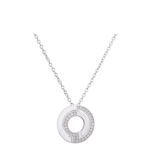 Necklace Sphere silver 925 zircon