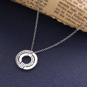 Necklace Sphere silver 925 zircon