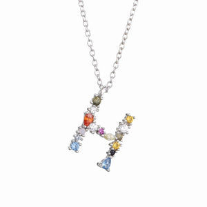 Necklace The Letter silver 925 zircon