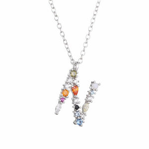 Necklace The Letter silver 925 zircon