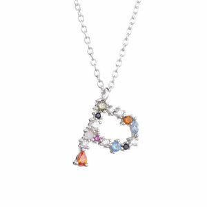 Necklace The Letter silver 925 zircon