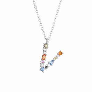 Necklace The Letter silver 925 zircon