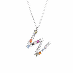 Necklace The Letter silver 925 zircon