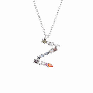 Necklace The Letter silver 925 zircon