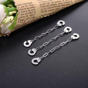 Ring Handcuffs Half silver 925 zircon - Maison Ming
