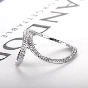 Ring infinity 2021 silver and zircon - Maison Ming