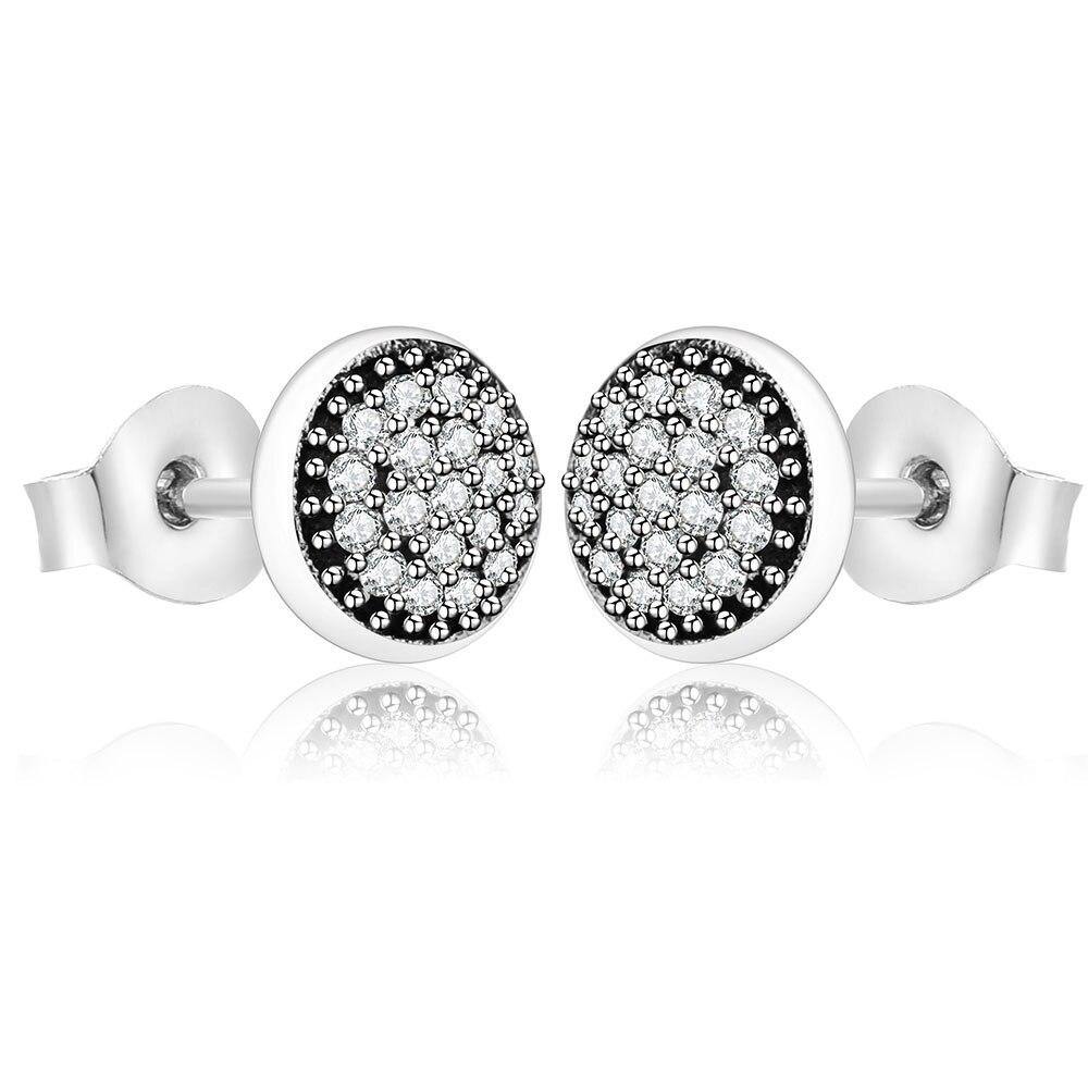 Earrings black pearl silver 925 zircon - Maison Ming