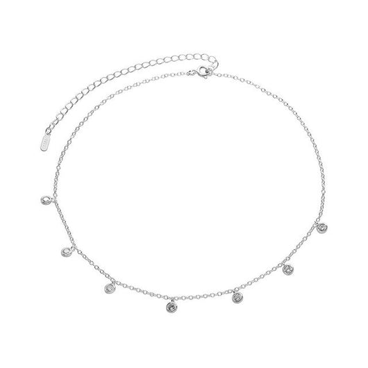 Necklace 7 Diamonds silver 925 zircon