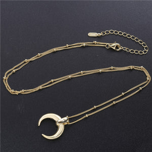 Necklace Crescent Moon silver 925