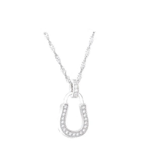 Necklace The Horseshoe silver 925 zircon