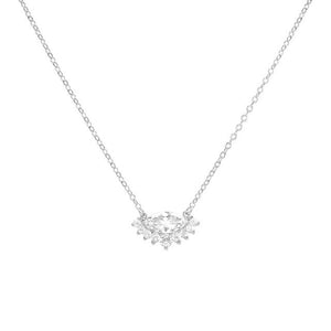 Necklace Tiara silver 925 zircon