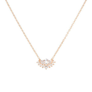 Necklace Tiara silver 925 zircon