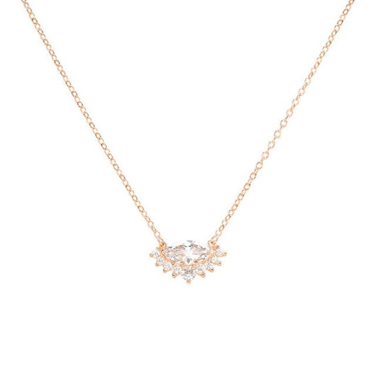 Necklace Tiara silver 925 zircon