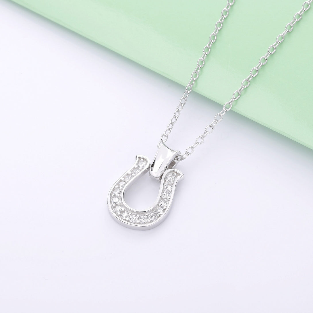 Necklace Horseshoe 2021 silver 925 zircon