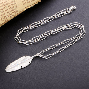 Necklace Feather silver 925